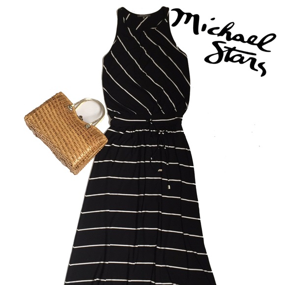Michael Stars Dresses & Skirts - 50% OFF Michael Stars Black & White Striped Maxi